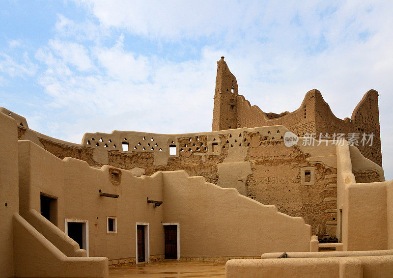 萨勒瓦宫塔，Ad Diriyah, At-Turaif区，联合国教科文组织世界遗产，沙特阿拉伯利雅得